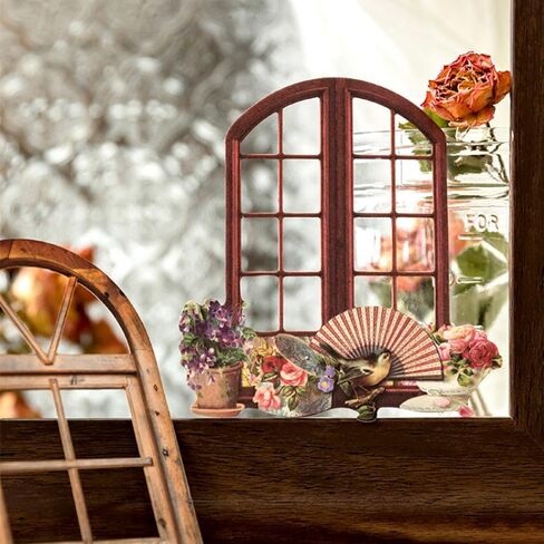 60pcs rotro window hollow out flower flower stickers stehetic vintage scrapbook ملصقات لـ DIY Diary Junk Journal Handbook Decoration Decoration Laboun in Kuwait