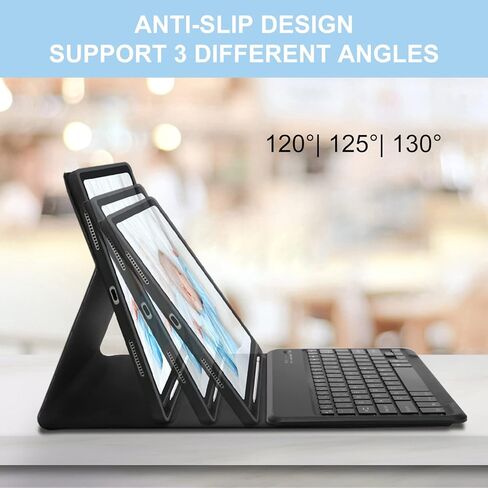 Keyboard Case for iPad Air 13 inch 2024 and iPad Pro 12.9 Case with Keyboard 6th/5th/4th/3rd Gen, Magnetic Detachable Slim Wireless Keyboard, 7 Colors Backlit, Smart Folio Cover with Pencil Holder in Saudi Arabia