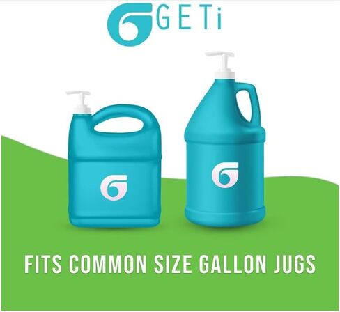 موزع مضخة جالون PT - متعدد الأغراض - قفل علوي مريح - مثالي للشامبو والبلسم وشامبو الحيوانات الأليفة ومعقم اليدين السائل | 2 حزمة… in Kuwait