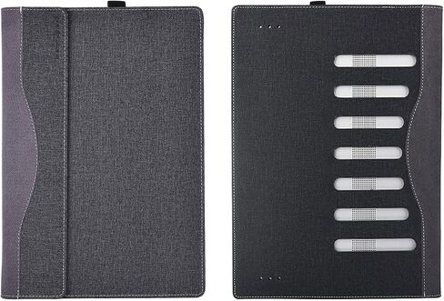 حالة تغطية الكمبيوتر المحمول لـ Dell Precision 5490/5480 /5470 14inch [لا تعمل مع نماذج Dell الأخرى] .2-in-1 PU Leather Detachable Detachable Sleeve (Black) in Saudi Arabia
