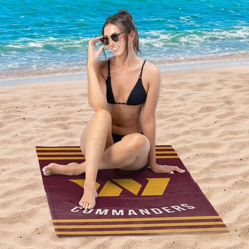 Northwest 1NFL/72004/2020/RET: 30X60 Beach Towel Stripes - Commanders in Saudi Arabia