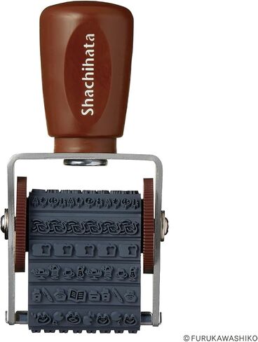 Shachihata Rubber Stamp Rotating Decoration Stamp from Watashibi B NRD-13A9 in Saudi Arabia