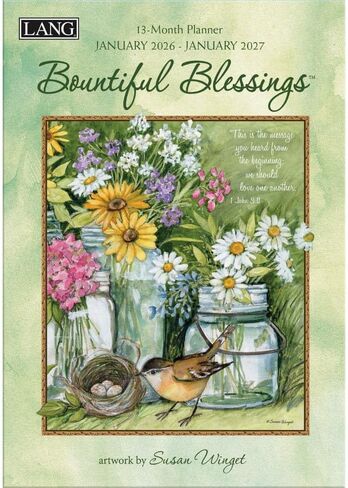 Lang Companies, Bountiful Blessings 2026 Planner, 8.5'' X 12'', 12-Month Calendar with Case Binding in Saudi Arabia