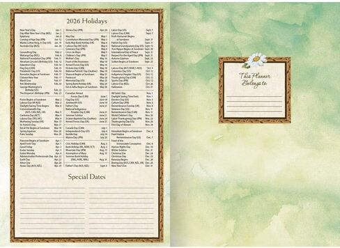 Lang Companies, Bountiful Blessings 2026 Planner, 8.5'' X 12'', 12-Month Calendar with Case Binding in Saudi Arabia