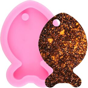 Fish Keychains Silicone Mold Fish Silicone Molds Fish Epoxy Resin Molds for DIY Jewelry Making Pendant Necklace Decoration Craft