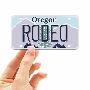 Oregon License Plate Stickers, Choose Your OR City Bumper Sticker - Pacific Northwest Decal for Hydroflask (Go Ducks)