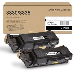 Phaser 3330/Workcentre 3335/3345 Black Extra High Capacity Toner Cartridge (2-Pack) - 106R03624 Compatible Toner Cartridge Replacement for Xerox Phaser 3330 WorkCentre 3345