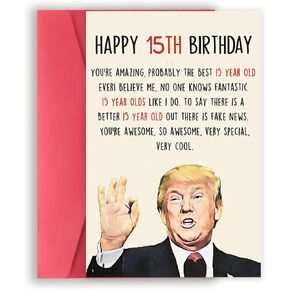 Funny 14th Birthday Card for Boys Girls, Happy 14 Year Old Birthday Gift for Son Daughter, Unique 14th Birthday Decoration for Him Her, Gifts for 14 Bday