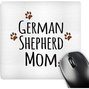 3dRose 8 x 8 x 0.25 Inches Mouse Pad, German Shepherd Dog Mom (mp_154123_1)