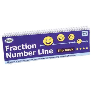 Didax Educational Resources Fraction# Line Flip Book Math Resource, 12 x .50 x 4.38 inches