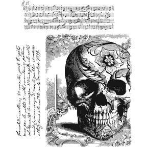 Tim Holtz Cling Stamps 7"X8.5"-Gothic Tapestry