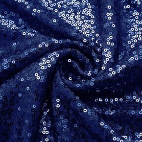 Silver Sequin Fabric by The Yard, 1 Yard Sparkly Glitter Fabric Little Mermaid Fabric for DIY Sewing Wedding Backdrop Curtain Tablecloth