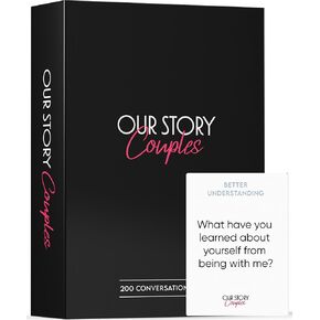 Lilexo Our Story Conversation Cards for Couples - Deepen Connection, Build Intimacy & Strengthen Your Bond | Fun Date Night Couples Games for Adults | Great Couples Gift for Any Occasion