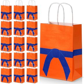 Epakh 24 Pcs Cartoon Animation Party Gift Bags Candy Cookie Paper Bags with Handles for Adults Birthday Party Favors(Belt)
