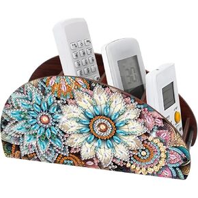 Diamond Art Painting Organizer Box, DIY Sunflower Design Special Shape Diamond Partial Mosaic Handmade Making Kit Organizer Box, Modern Home Dining Living Room Table Top Decor Art Decoration