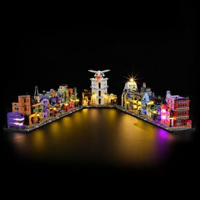 LIGHTAILING Light for Lego-76444 Diagon-Alley Wizarding-Shops - Led Lighting Kit Compatible with Lego Building Blocks Model - NOT Included The Model Set