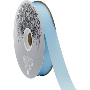 McGinley Mills 7/8" W Acetate Satin Ribbon, Blue, 100 Yard Spool