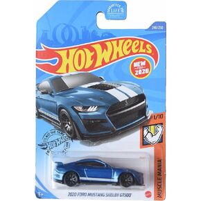 Hot Wheels 2020 Ford Mustang Shelby GT500, Muscle Mania 1/10 [Blue]