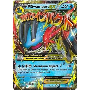 Pokemon M Swampert EX XY87 Mega Swampert EX Oversized Jumbo Card XY 87