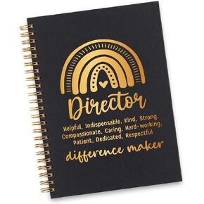 Director Spiral Notebook, Director Gifts for Women, Inspirational Director Difference Maker Appreciation Thank You Gifts Spiral Notebooks WA31