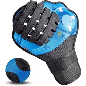 Strdfeve Water Ball and Gloves Set,Water Bouncing Balls Catch Mitt,Pool Baseball Catching Mitt for Beach Games,Play Catch Skip Ball and Glove