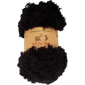 JubileeYarn Warm Fuzzies Soft Faux Fur Yarn - Polyester Bulky Weight - 100g/Skein - Caramel- 2 Skeins