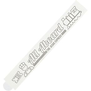 Fun Express Color Your Own Railroad VBS Paper Bracelets - Fun Craft Activity for Kids Perfect for Vacation Bible School Summer Camps & DIY Crafts - Creative Keepsakes for Kids - 50 Pieces
