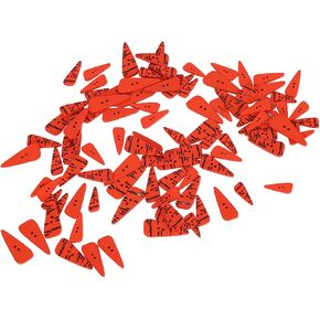 100pcs Wooden Carrot Nose Buttons - 2 Holes, DIY Decoration for Crafting, Sewing, Christmas
