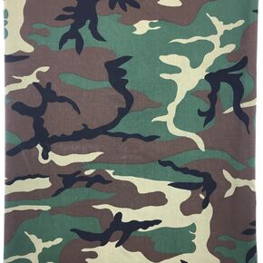 Camo Fabric Army Green Camouflage Printed Fabric Quilting Sewing DIY Clothing Apparel Crafts Décor Cut by The Yard (Green Pattern B, 1 Yard)