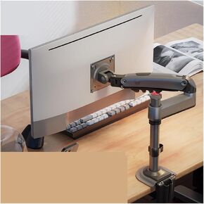 H100 Computer Monitor Stand arm Desktop Suspended Column Lifting Telescopic Bracket Desktop Shelf Increased Height 12KG Load-Bearing