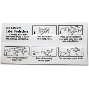 Mylar Clear Label Protectors (500/Box)