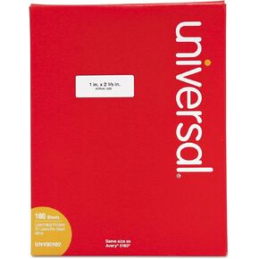 UNV80102 - Universal Laser Printer Permanent Labels