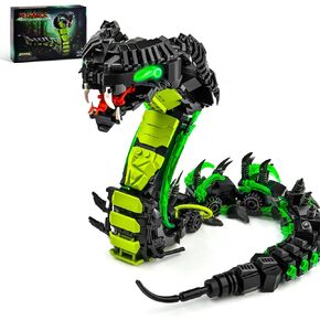 Mechanical Snake Building Sets,Creative Snake Animal Collection Toy,Adult Home or Office Decor,STEM Building Toy Gift for Teens Girl and Boys 8-14 (689PCS)