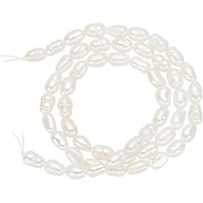 PH PandaHall 200pcs 2 Colors Freshwater Pearl Beads, 1.5~3mm Potato Shape Pearls Small Natural Pearls Loose Spacer Beads for Jewelry Making Beading Earrings Bracelets Necklaces Making DIY Crafts