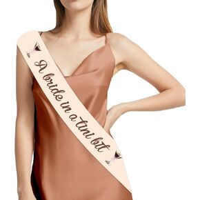Espresso Martini Bridal Shower Sash A Bride in A Tini Bit Bachelorette Party Decoration Coffee Cocktail Sash for Espresso Martini Bar Bridal Shower Decorations Party Supplies