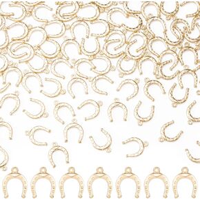 Joez Wonderful Metal Horseshoe charm, Pendants for DIY Finding Bracelet Necklace Earrings Keychain Craft Jewelry Making