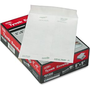 Survivor R1320 Tyvek Mailer, #55, 6 x 9, White, 100/Box