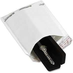 Sealed Air Jiffy TuffGard Extreme Self-Seal Mailer, #2, Barrier Bubble Air Cell Cushion, Self-Adhesive Closure, 8.5 x 12, White, 50/CT