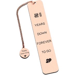 7 Years 7th Anniversary Copper Gifts for Him Her Men Women Couple 7th Copper Anniversary Wedding Gifts for Her Wife Girlfriend Husband Anniversarys Copper Christmas Valentine Giftss Bookmark for Women
