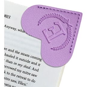 Personalized Leather Heart Bookmark with Initial,Cute Bookmarks 26 Letters Corner Book Marks for Reading Women,Men, Kids,Book Accessories for Book Lovers Gifts(Pink K)