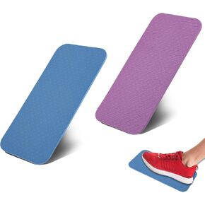 Tyqour 2pcs Machine Pedal Mat Sewing Machine Foot Pedal Non Slip Pad Easy to Clean, Quilting Sewing Supplies Accessories, Blue & Purple, 13.39 x 6.69 x 0.24in
