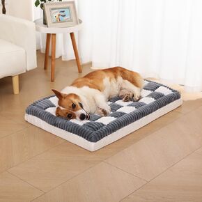 Orthopedic Dog Bed for Large Dog, Waterproof Bed with Egg-Crate Foam, Removable Washable Cover and Non-Slip Bottom (Gray, 35.4" L x 23.6" W x 3.9" Th)