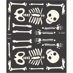 Riley Blake Collection of Hey Pumpkin by My Mind’s Eye, Perfect for Quilting, Apparel, DIY Crafting, and Home Decor. (MR. Bones JR. PANE)