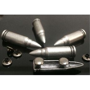 50pcs 9x36mm Antique Silver Bullet Rivets Studs Nailhead Rock Biker Punk DP074