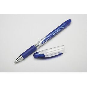 7520015005213 Alphaelite Roller Ball Stick Gel Pen, Blue Ink, Needle, Dozen