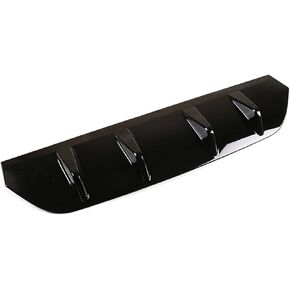 Compatible for Mercedes-Benz GLC Class 2020-2021Car Rear Bumper Spoiler Cover Trim Shark Fin Spoiler Lip Diffuser ABS Black Car Accessories(Black)