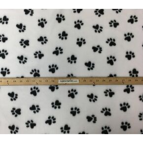 Polar Fleece Fabric Prints Animal Print Pawprint Multicolor / 60" Wide/Sold by The Yard FE-S-209