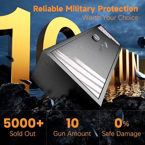 intergreat 4-6 بندقية بندقية آمنة ، بندقية آمنة للبنادق المجمعة للمسدسات والمنزل ، خزانة الأسلحة المعدنية مع جيوب للمسدس ، 3 رف قابل للتعديل ، والأسلحة النارية in Kuwait