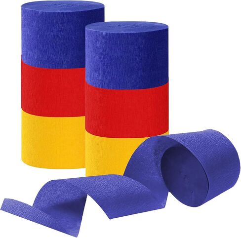 Tim&Lin Purple and Pink Crepe Paper Streamers, Party Streamer Decorations for Various Party Festival Decorations, 6 Rolls in Kuwait