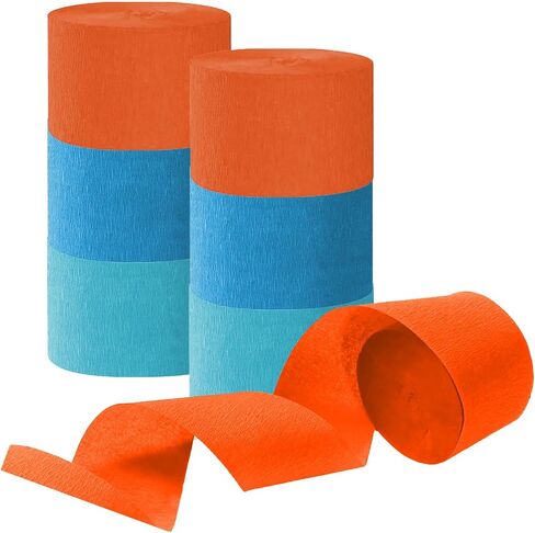 Tim&Lin Purple and Pink Crepe Paper Streamers, Party Streamer Decorations for Various Party Festival Decorations, 6 Rolls in Kuwait